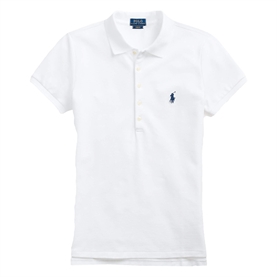 Polo Ralph Lauren Slim Fit Stretch Polo Shirt, Hvid 